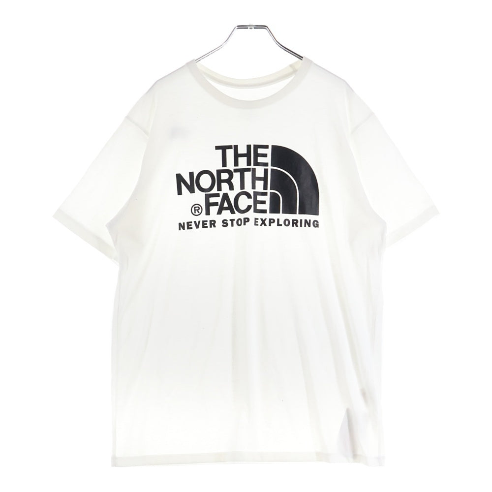 THE NORTH FACE(ザノースフェイス) ロゴプリントクルーネック半袖Tシャツカットソー ホワイト NT31504Z