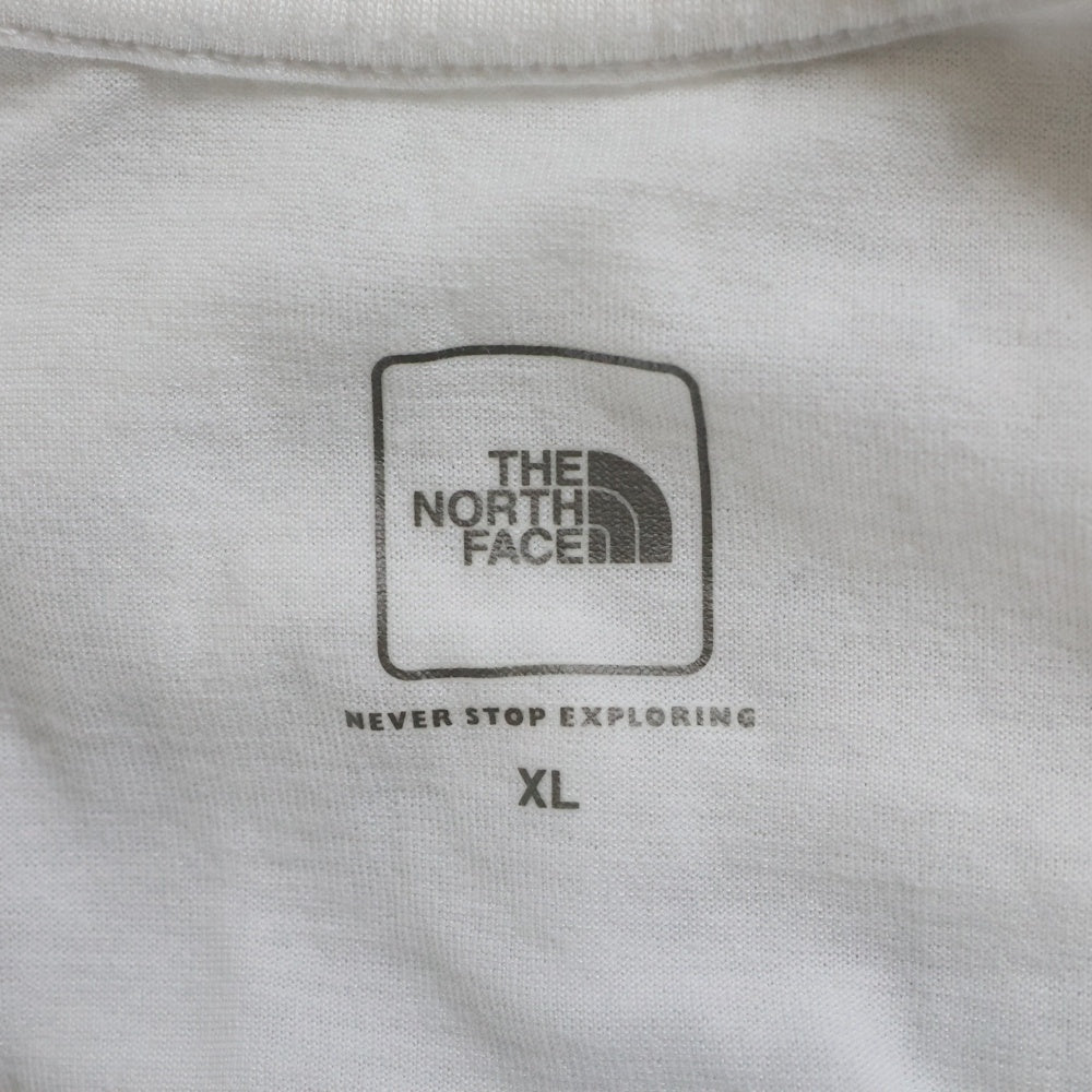 THE NORTH FACE(ザノースフェイス) ロゴプリントクルーネック半袖Tシャツカットソー ホワイト NT31504Z