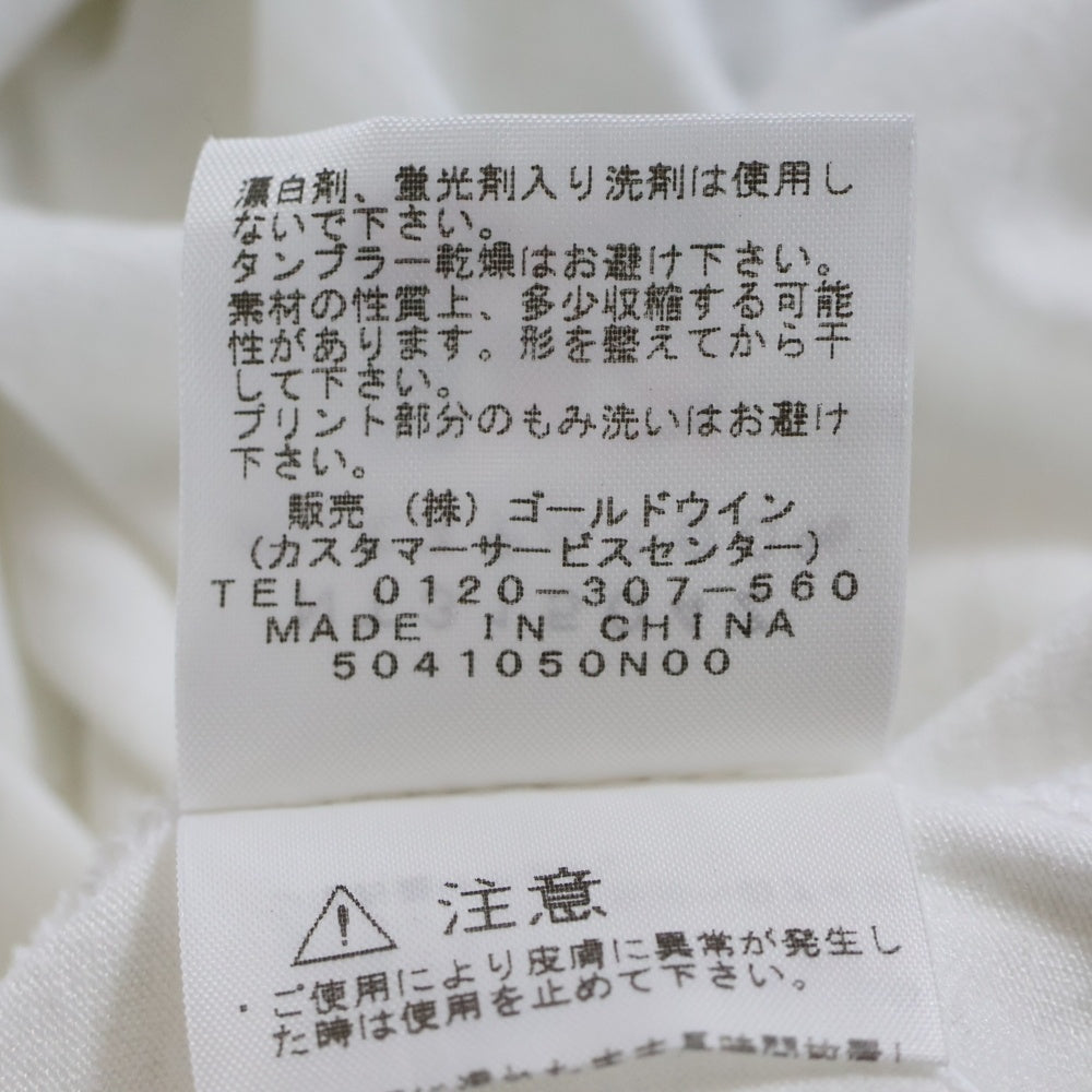 THE NORTH FACE(ザノースフェイス) ロゴプリントクルーネック半袖Tシャツカットソー ホワイト NT31504Z