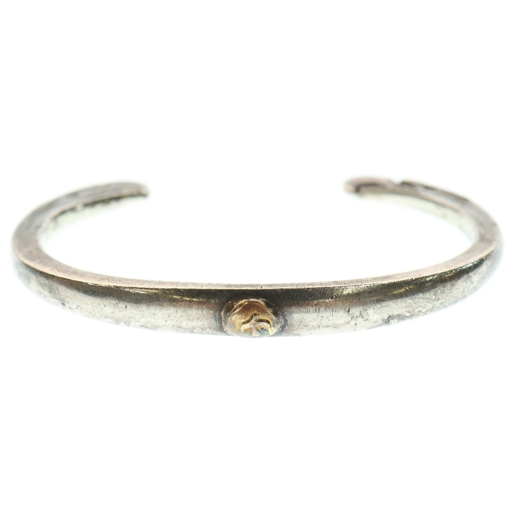 goro's(ゴローズ) 【オールド】顔ブレスS ネーム刻印入り バングル シルバー/ゴールド