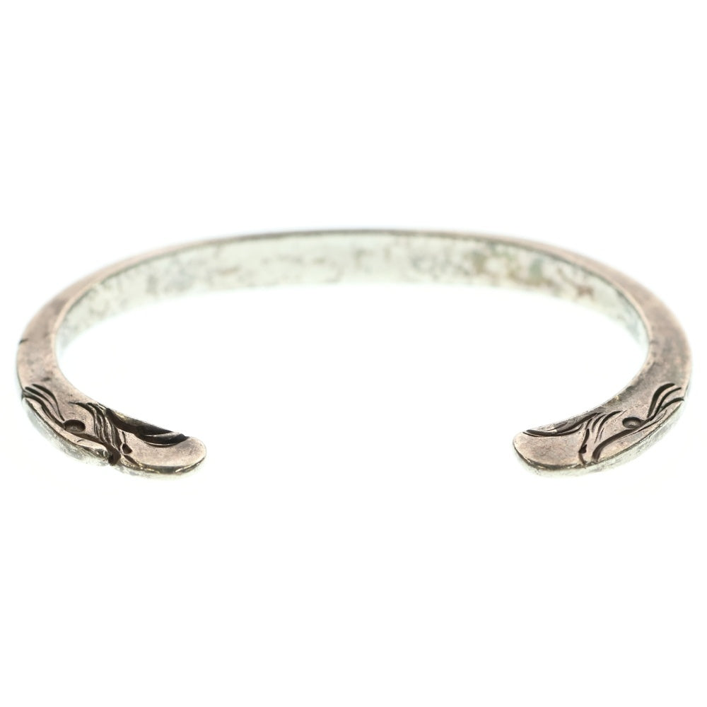 goro's(ゴローズ) 【オールド】顔ブレスS ネーム刻印入り バングル シルバー/ゴールド