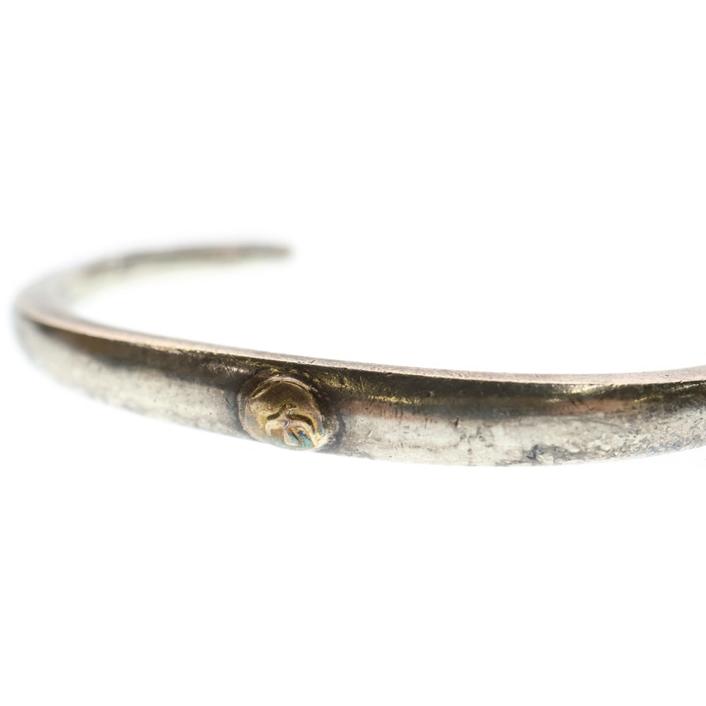 goro's(ゴローズ) 【オールド】顔ブレスS ネーム刻印入り バングル シルバー/ゴールド