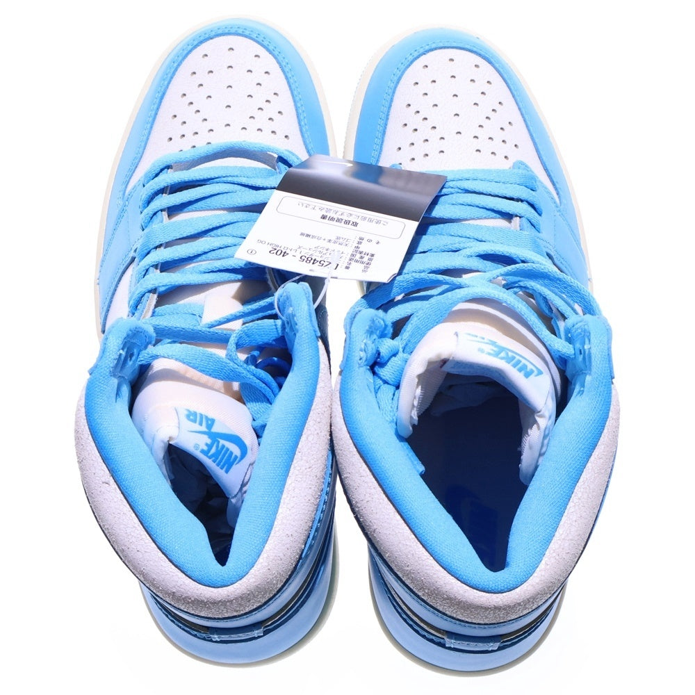 NIKE(ナイキ) AIR JORDAN 1 RETRO HIGH OG UNC REIMAGINED エアジョーダン1 レトロ UNC リイマジンド ハイカットスニーカー ブルー/ホワイト US8.5/26.5cm DZ5485-402