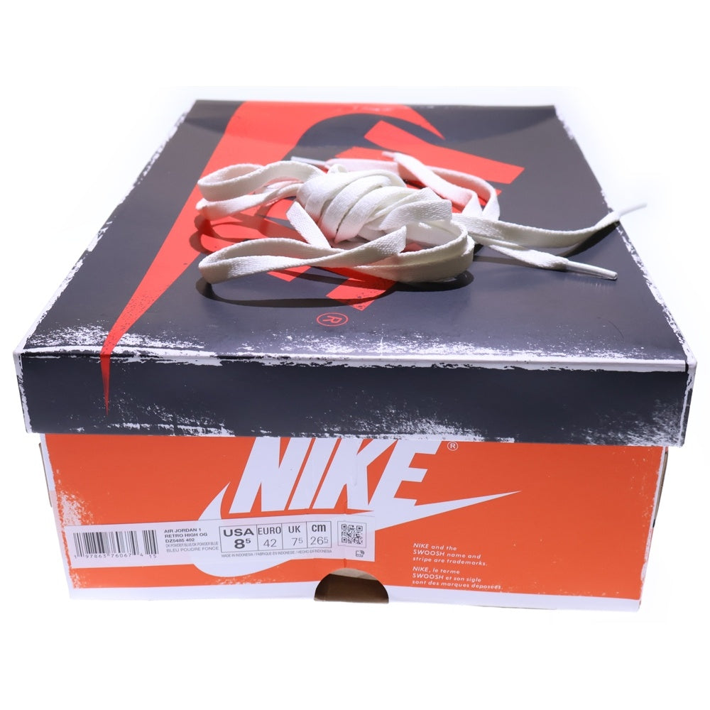 NIKE(ナイキ) AIR JORDAN 1 RETRO HIGH OG UNC REIMAGINED エアジョーダン1 レトロ UNC リイマジンド ハイカットスニーカー ブルー/ホワイト US8.5/26.5cm DZ5485-402