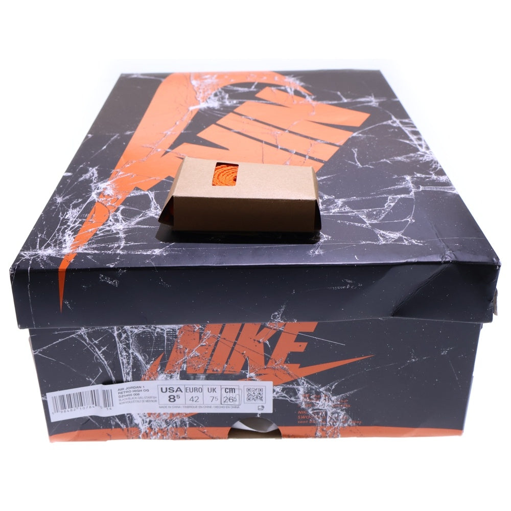 NIKE(ナイキ) AIR JORDAN 1 RETRO HIGH OG SHATTERED BACKBOARD エアジョーダン 1 レトロ シャッタードバックボード ハイカットスニーカー US8.5/26.5cm DZ5485-008