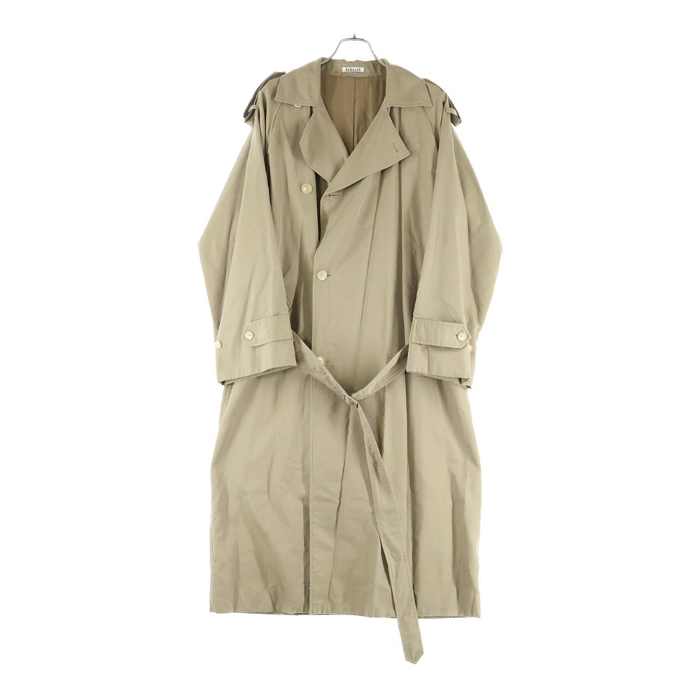 AURALEE(オーラリー) WASHED FINX CUPRO TWILL LONG COAT キュプラ ツイル ロング トレンチコート ベージュ A20AC02FC
