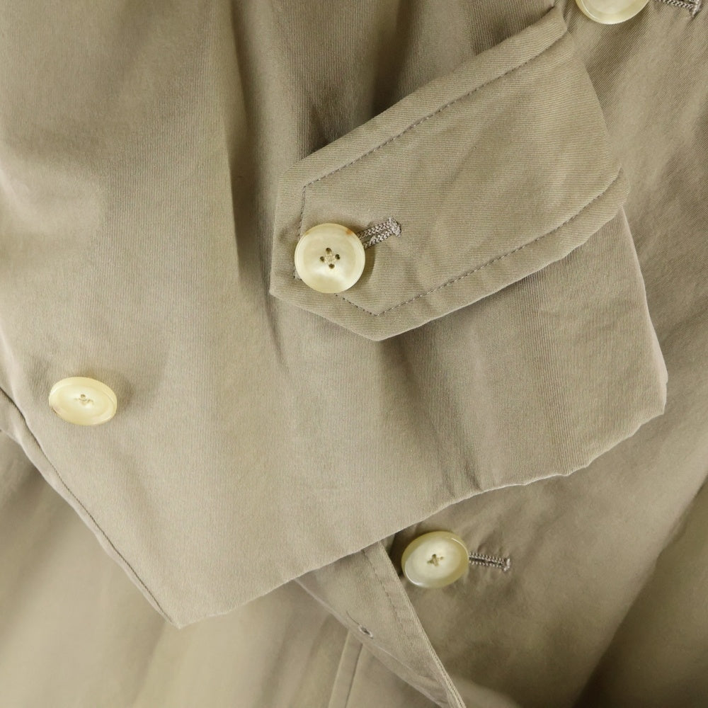 AURALEE(オーラリー) WASHED FINX CUPRO TWILL LONG COAT キュプラ ツイル ロング トレンチコート ベージュ A20AC02FC