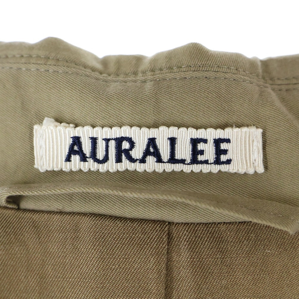 AURALEE(オーラリー) WASHED FINX CUPRO TWILL LONG COAT キュプラ ツイル ロング トレンチコート ベージュ A20AC02FC