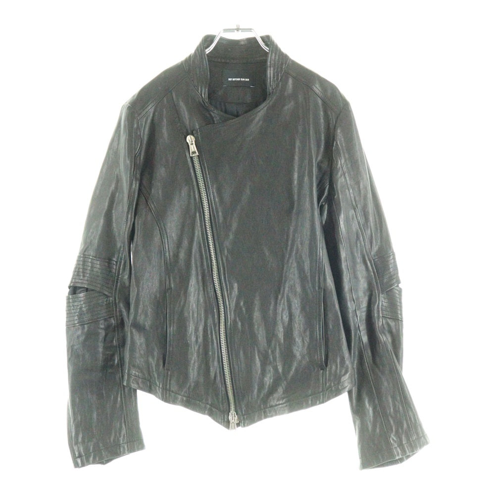 DIET BUTCHER SLIM SKIN(ダイエットブッチャー スリムスキン) 10SS THORN レザー ダブルジップライダースジャケット ブラック