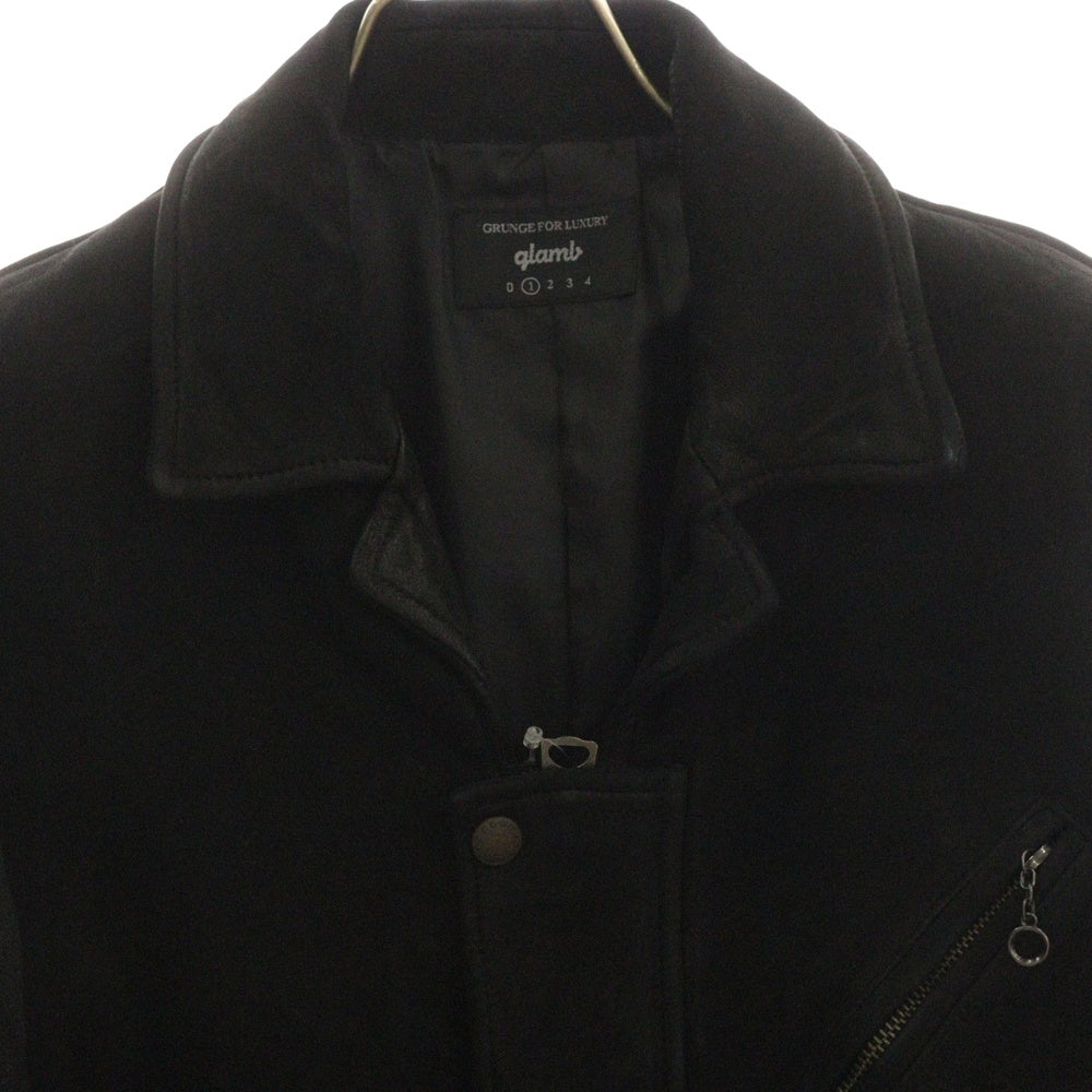 glamb(グラム) 19AW Durden leather レザージャケット ブラック GB0419/JKT02