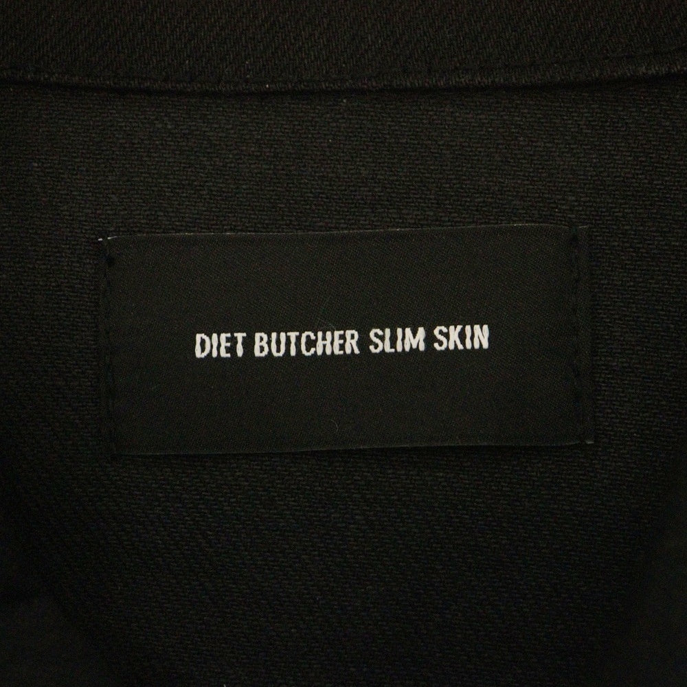 DIET BUTCHER SLIM SKIN(ダイエットブッチャー スリムスキン) スタッズ コットン ジャケット ブラック