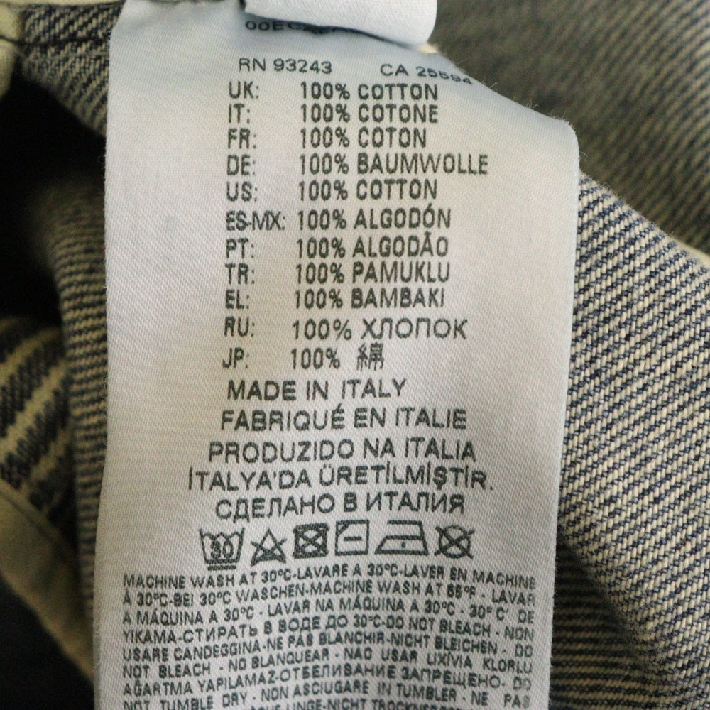 DIESEL BLACK GOLD(ディーゼルブラックゴールド) JILIDEN 2B ダメージリペア加工 デニムテーラード ジャケット インディゴ