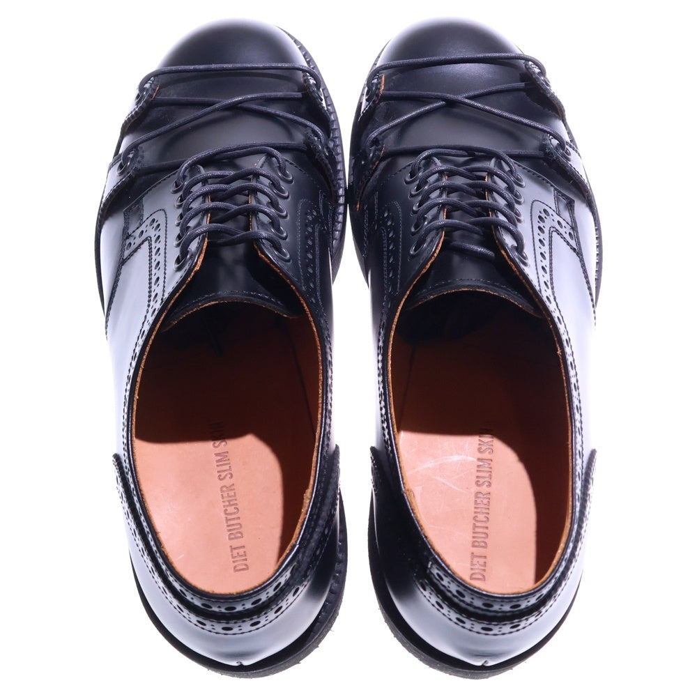 DIET BUTCHER SLIM SKIN(ダイエットブッチャー スリムスキン) 7ホールシューズ vibrmソール レザーシューズ ブラック
