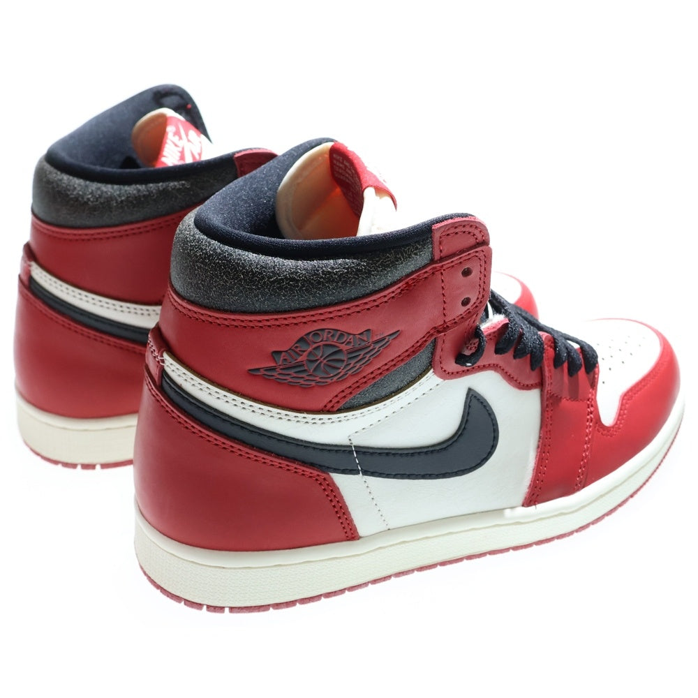 NIKE(ナイキ) AIR JORDAN 1 LOST&FOUND エアジョーダン1 ロストアンドファウンド シカゴ ハイカットスニーカー US9.5/27.5cm レッド/ホワイト DZ5485-612