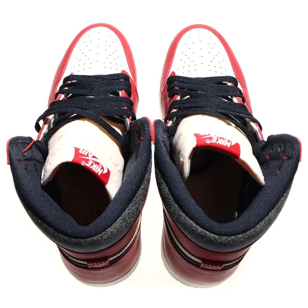NIKE(ナイキ) AIR JORDAN 1 LOST&FOUND エアジョーダン1 ロストアンドファウンド シカゴ ハイカットスニーカー US9.5/27.5cm レッド/ホワイト DZ5485-612