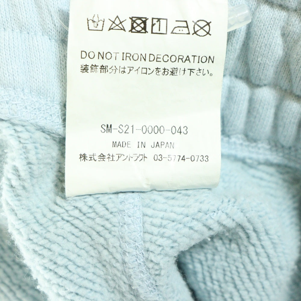 SAINT MICHAEL(セントマイケル) ANGEL SWEAT PANTS エンジェル サイドプリント スウェットパンツ ライトブルー SM-S21-0000-043