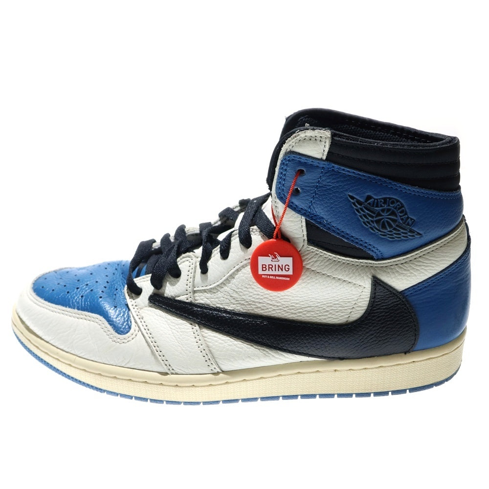 NIKE(ナイキ) ×TRAVIS SCOTT ×FRAGMENT AIR JORDAN1 RETRO HIGH OG SP トラヴィススコット フラグメント エアジョーダン1 ハイカットスニーカー US11.5/29.5cm DH3227-105