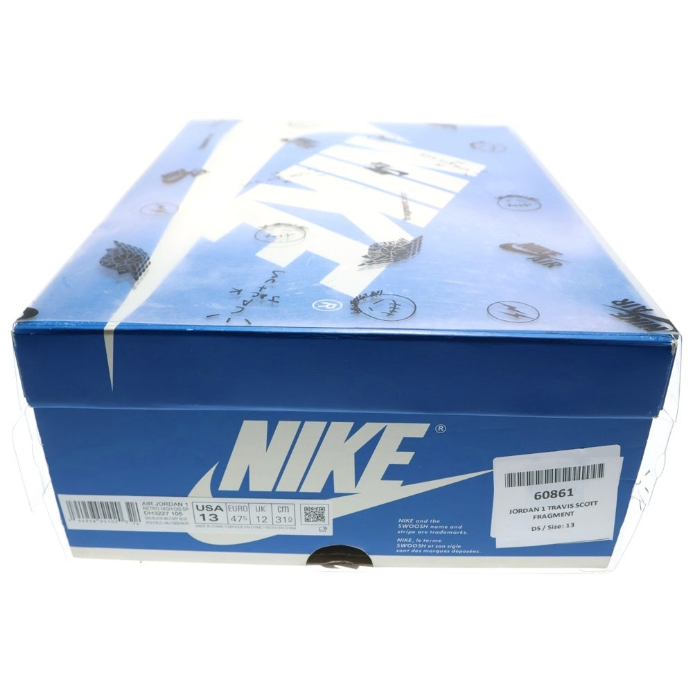 NIKE(ナイキ) ×TRAVIS SCOTT ×FRAGMENT AIR JORDAN1 RETRO HIGH OG SP トラヴィススコット フラグメント エアジョーダン1 ハイカットスニーカー US13/31cm DH3227-105