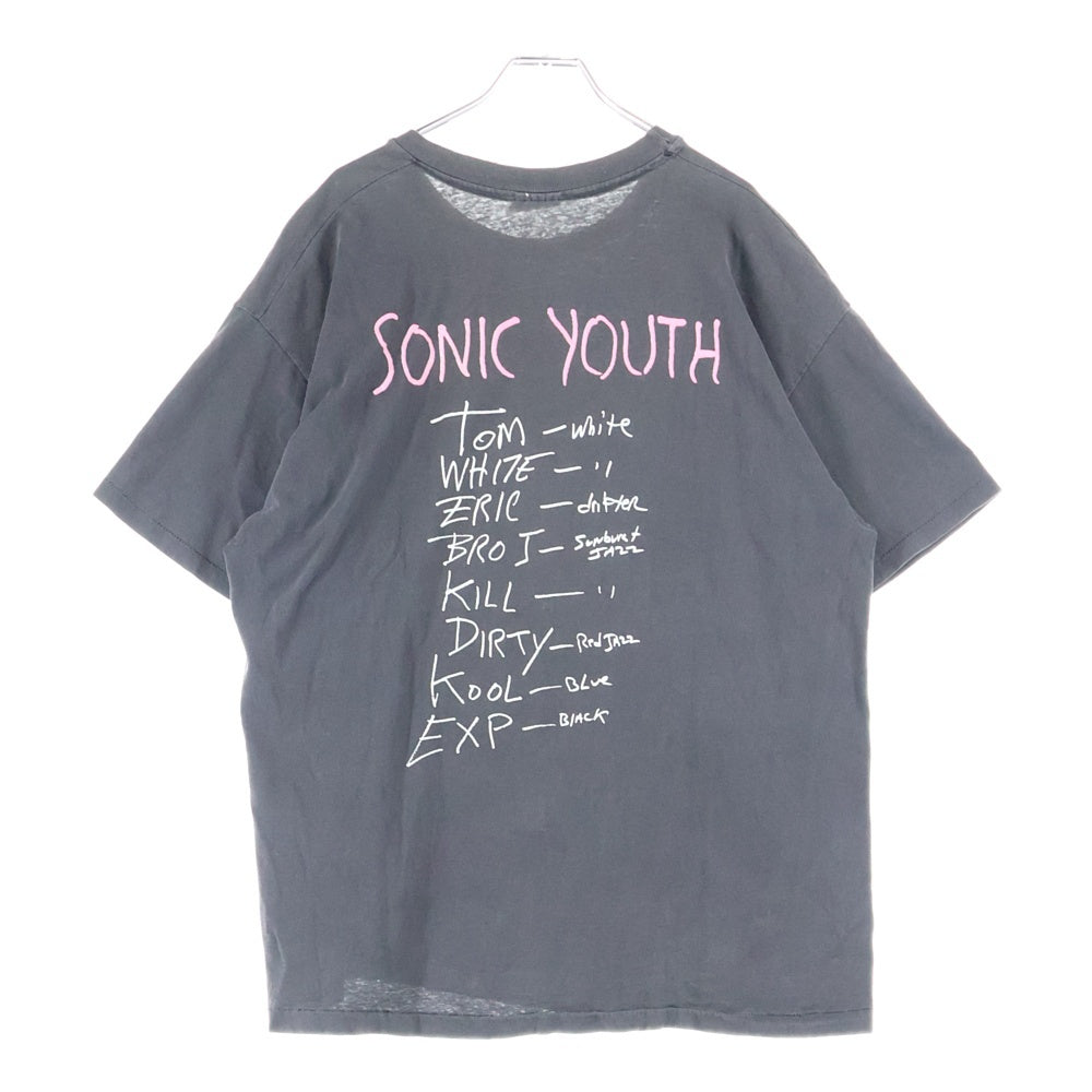 VINTAGE(ヴィンテージ) 90S VINTAGE SONIC YOUTH DISAPPEARER Hanes ヴィンテージ ソニックユース ディサピアー ヘインズタグ半袖Tシャツ カットソー ブラック