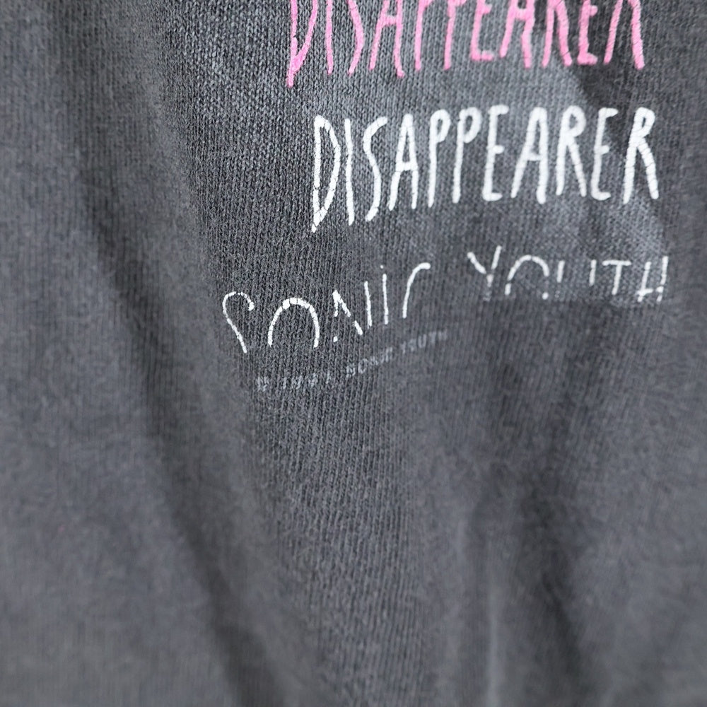 VINTAGE(ヴィンテージ) 90S VINTAGE SONIC YOUTH DISAPPEARER Hanes ヴィンテージ ソニックユース ディサピアー ヘインズタグ半袖Tシャツ カットソー ブラック