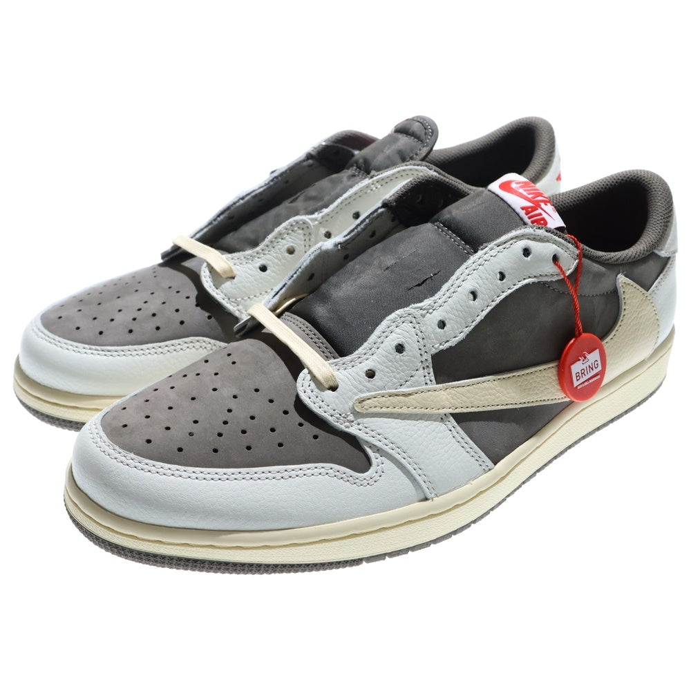 NIKE(ナイキ) ×TRAVIS SCOTT AIR JORDAN1 LOW OG SP トラヴィススコット エアジョーダン1 リバースモカ ローカットスニーカー ホワイト/ベージュ US12/30cm DM7866-162