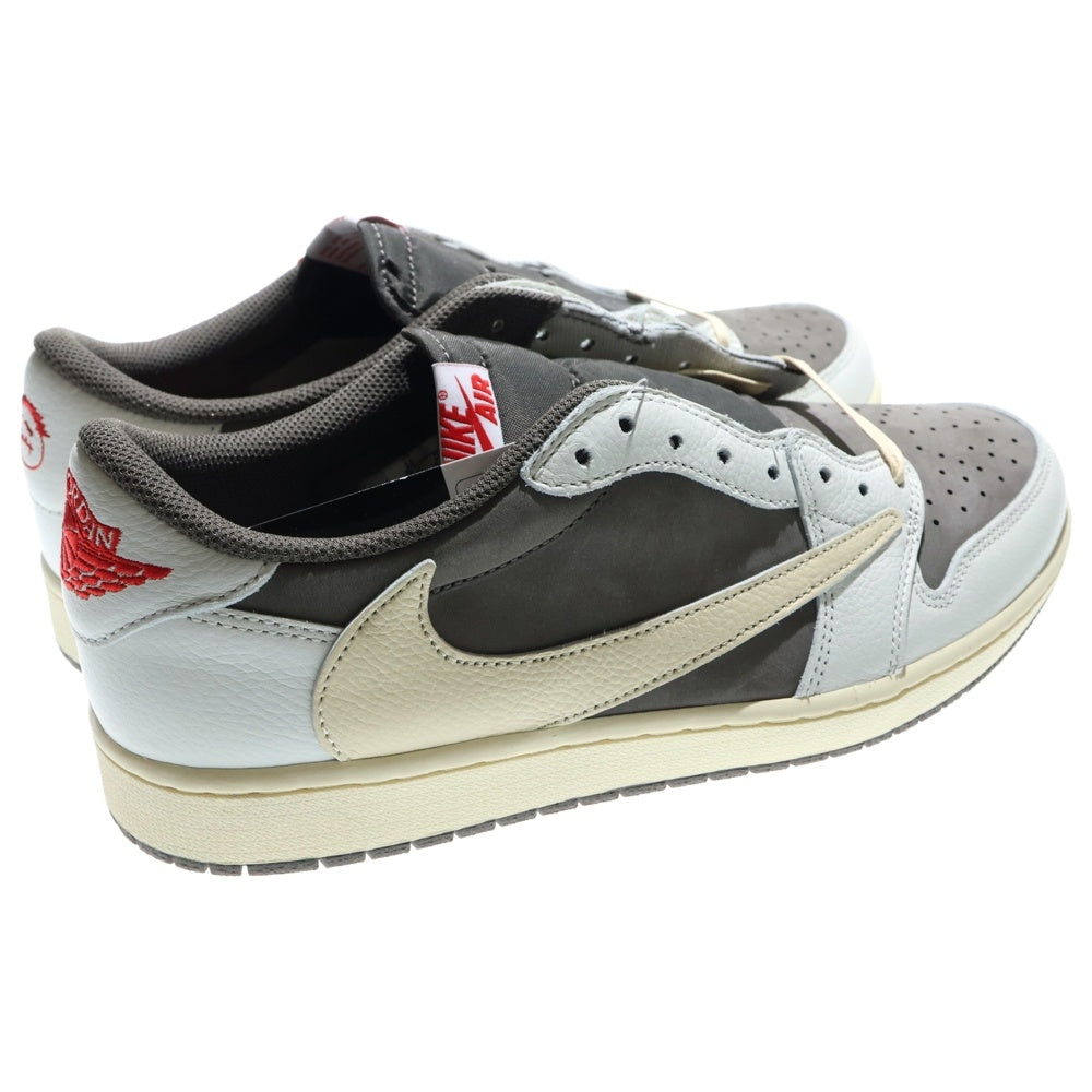 NIKE(ナイキ) ×TRAVIS SCOTT AIR JORDAN1 LOW OG SP トラヴィススコット エアジョーダン1 リバースモカ ローカットスニーカー ホワイト/ベージュ US12/30cm DM7866-162