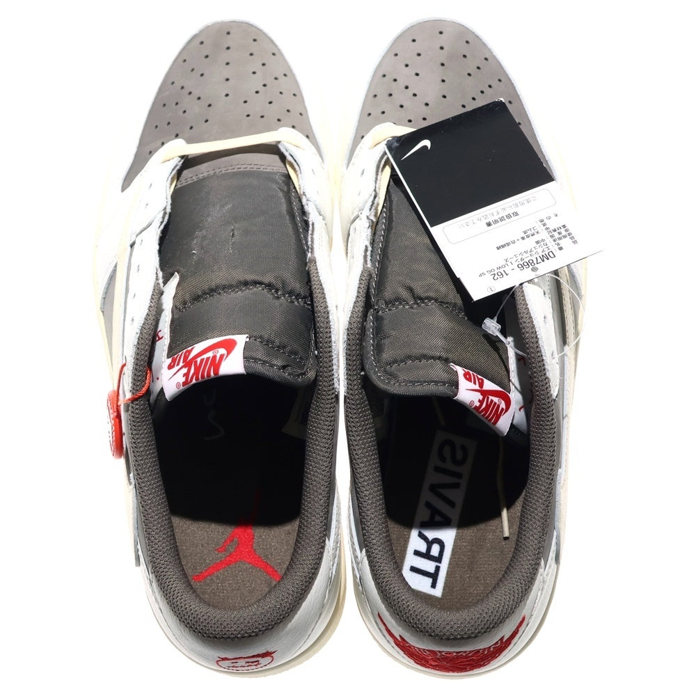 NIKE(ナイキ) ×TRAVIS SCOTT AIR JORDAN1 LOW OG SP トラヴィススコット エアジョーダン1 リバースモカ ローカットスニーカー ホワイト/ベージュ US12/30cm DM7866-162
