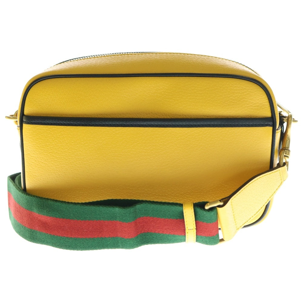 GUCCI(グッチ) ×adidas Shoulder Bag アディダス ロゴ ショルダーバッグ イエロー 702427