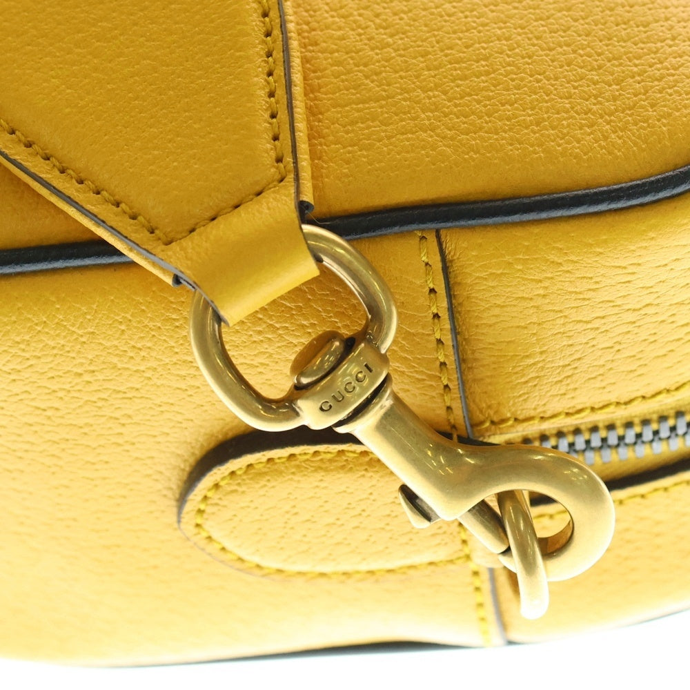 GUCCI(グッチ) ×adidas Shoulder Bag アディダス ロゴ ショルダーバッグ イエロー 702427