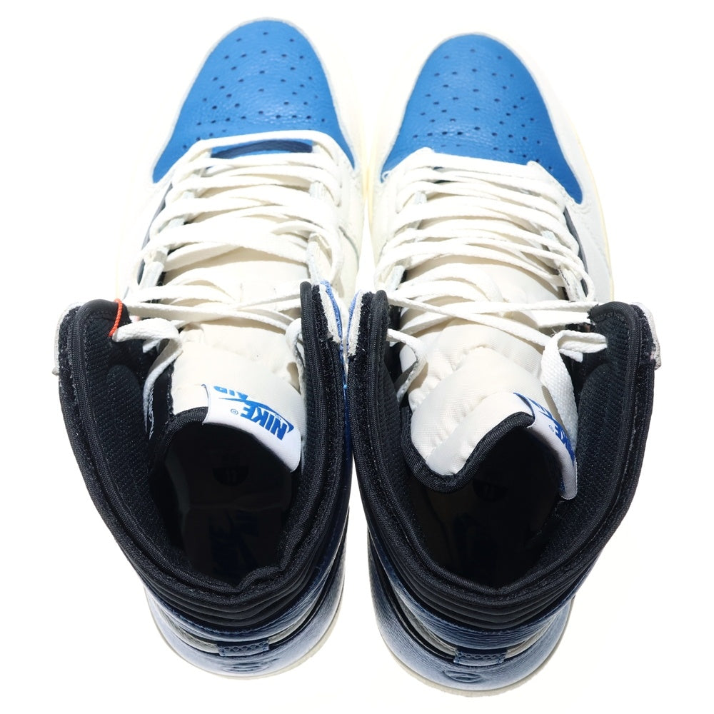 NIKE(ナイキ) ×TRAVIS SCOTT ×FRAGMENT AIR JORDAN1 RETRO HIGH OG SP トラヴィススコット フラグメント エアジョーダン1 ハイカットスニーカー US13/31cm DH3227-105