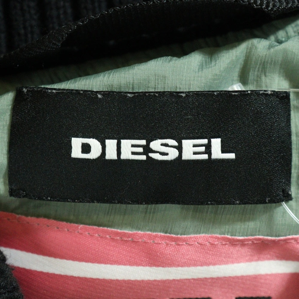 DIESEL(ディーゼル) 切り替え ジップアップ ナイロン フライト ボンバージャケット カーキ