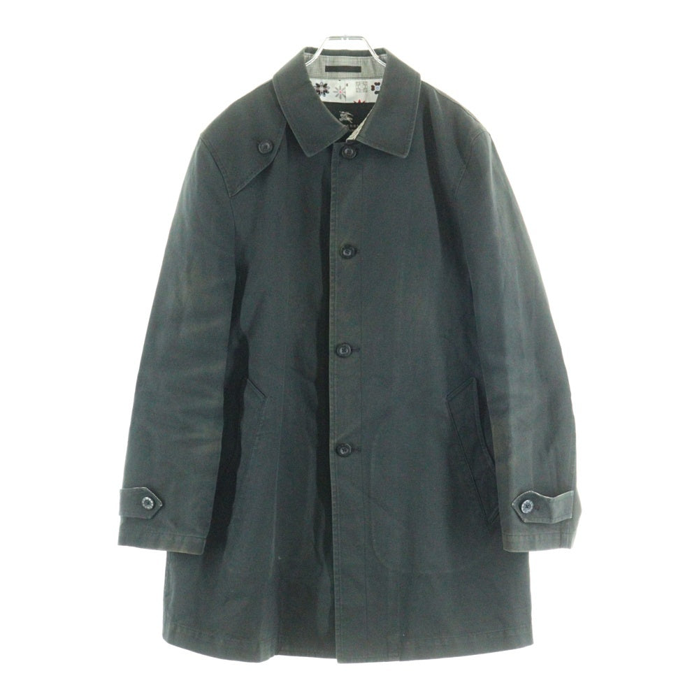BURBERRY BLACK LABEL(バーバリー ブラックレーベル) 裏地チェック柄 トレンチコート ブラック