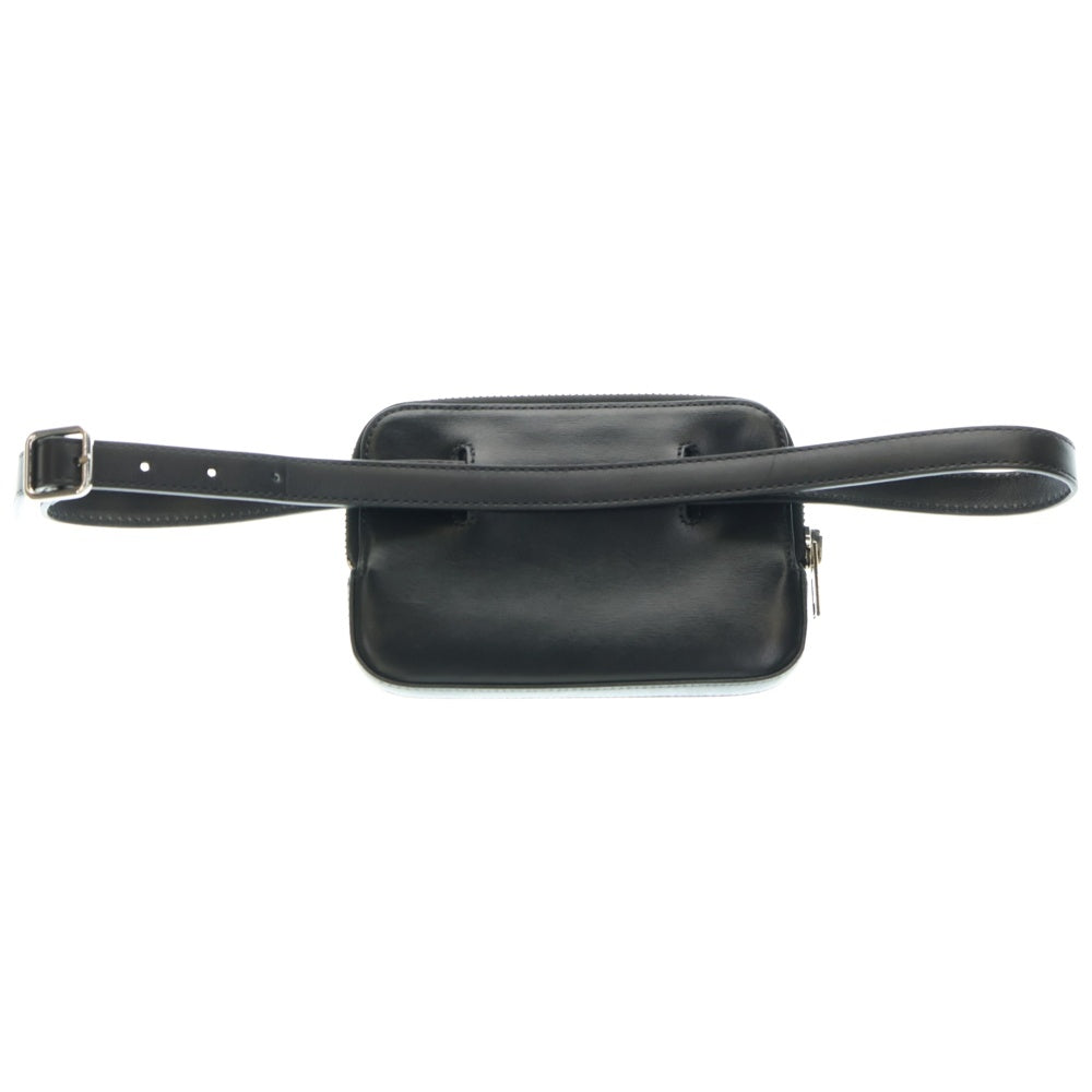 ALEXANDER WANG(アレキサンダーワン) ロゴプリント レザー スクエア クロスボディ バッグ ブラック