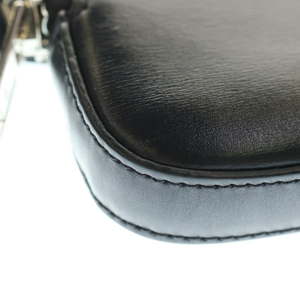 ALEXANDER WANG(アレキサンダーワン) ロゴプリント レザー スクエア クロスボディ バッグ ブラック