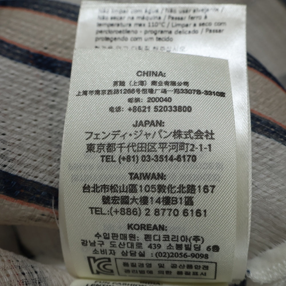 FENDI(フェンディ) ボーダーシアーシャツシースルー レディース FS6989 A2LB