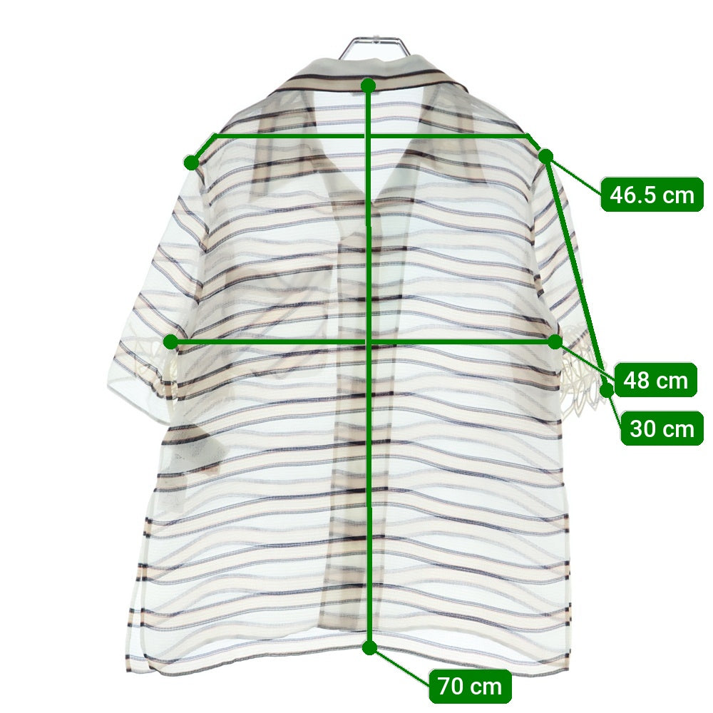 FENDI(フェンディ) ボーダーシアーシャツシースルー レディース FS6989 A2LB