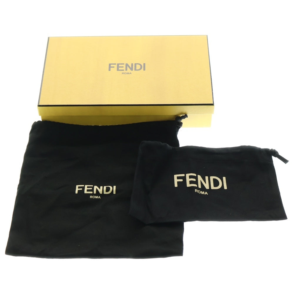 FENDI(フェンディ) バゲット スリム クラッチ ブラウン FFジャカードファブリック 3WAY ショルダーバッグ クロスボディ ウエストポーチ ベルトバッグ 斜め掛け 7M0295