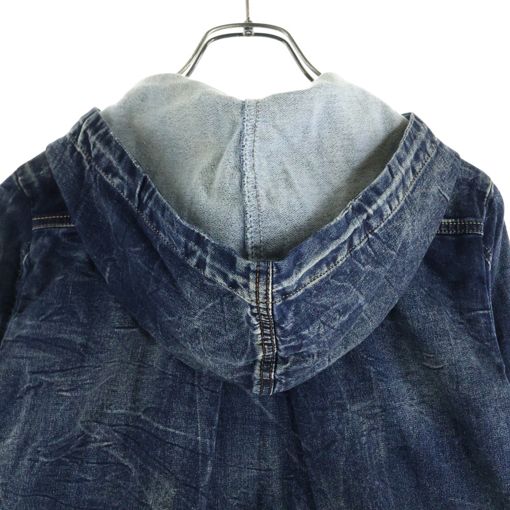 DIESEL(ディーゼル) ジップアップ フーデッド デニム ジャケット インディゴ