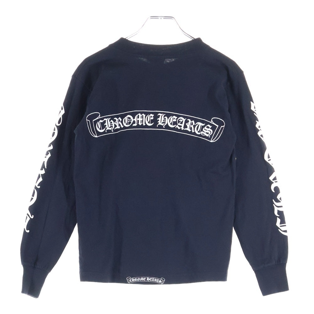 CHROME HEARTS(クロムハーツ) OLD VINE DGR L/S オールド ヴァインダガー プリント ロングスリーブカットソー 長袖Tシャツ ブラック レディース