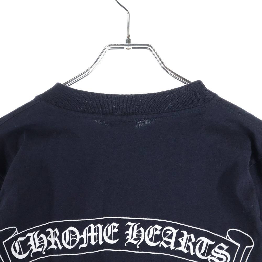 CHROME HEARTS(クロムハーツ) OLD VINE DGR L/S オールド ヴァインダガー プリント ロングスリーブカットソー 長袖Tシャツ ブラック レディース
