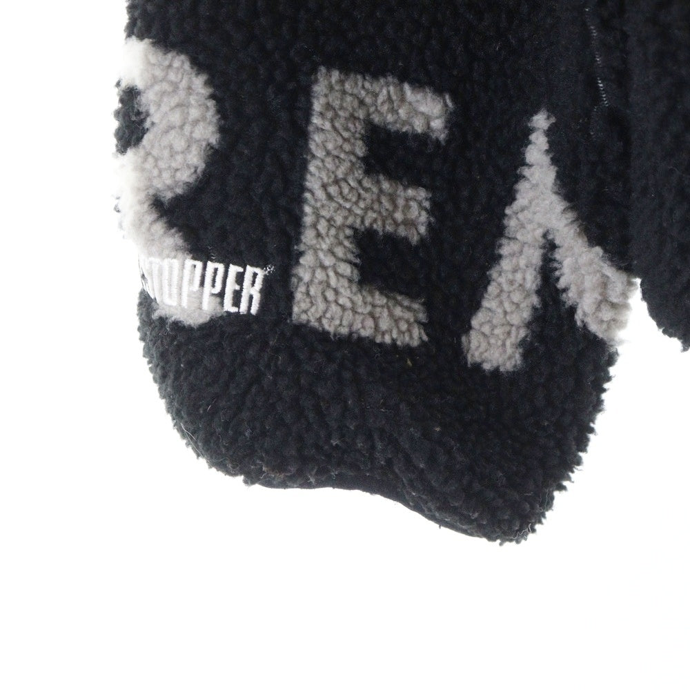 SUPREME(シュプリーム) 18AW Reversible Logo Fleece Jacket リバーシブル フリースジャケット ブラック