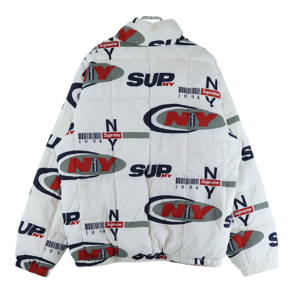 SUPREME(シュプリーム) 18AW NY Reversible Puffy Jacket フォトプリントリバーシブルジャケット ホワイト