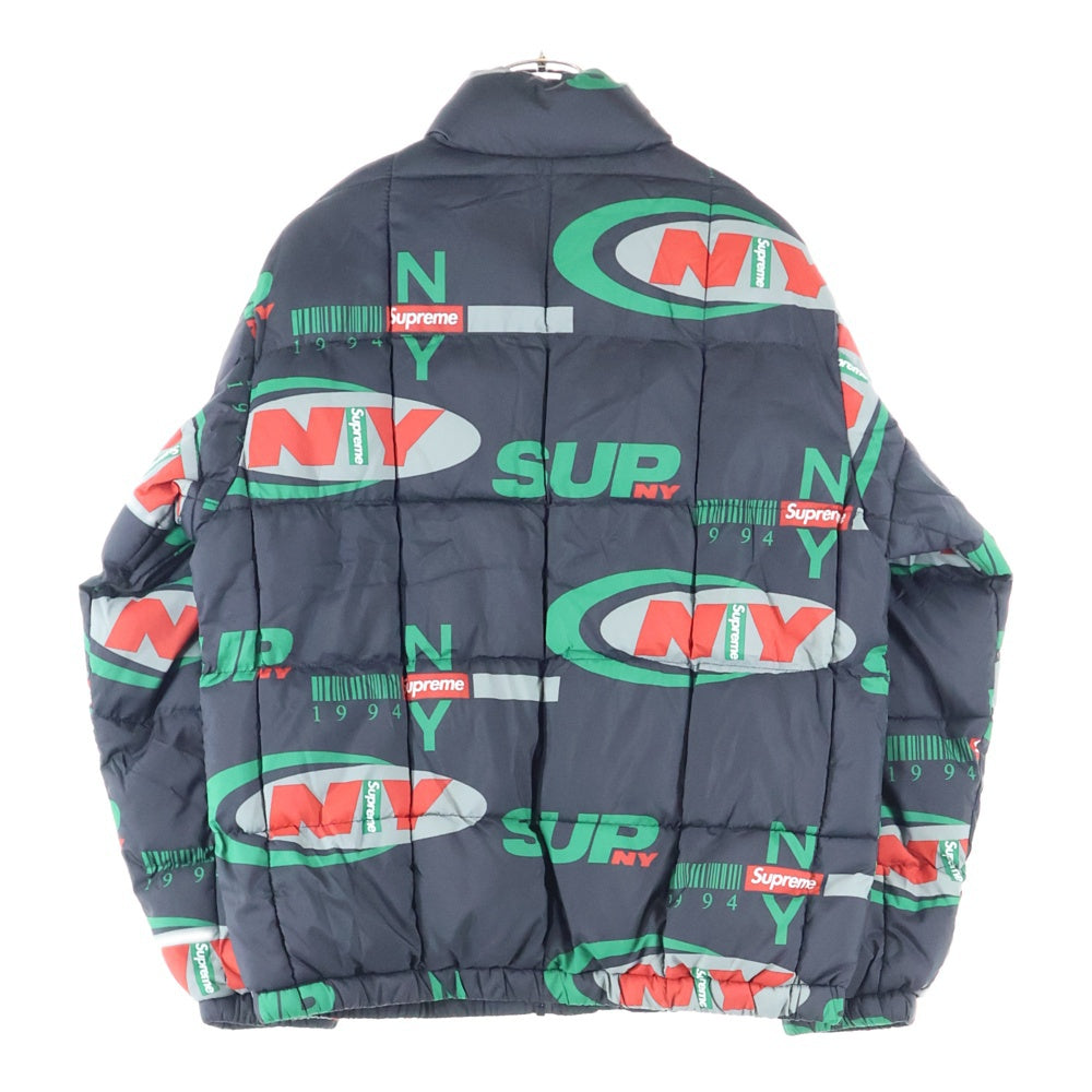 SUPREME(シュプリーム) 18AW NY Reversible Puffy Jacket フォトプリントリバーシブルジャケット ブラック