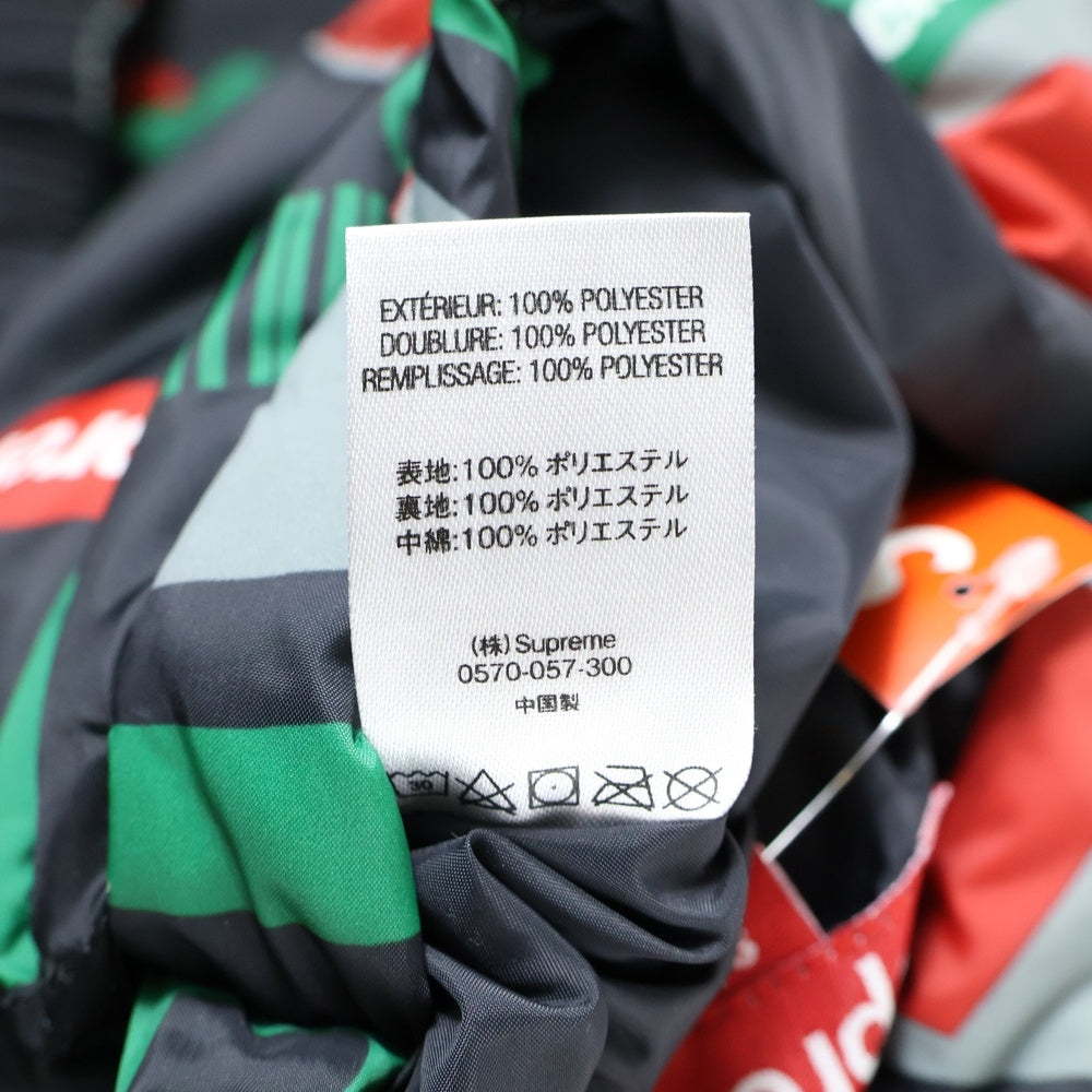 SUPREME(シュプリーム) 18AW NY Reversible Puffy Jacket フォトプリントリバーシブルジャケット ブラック
