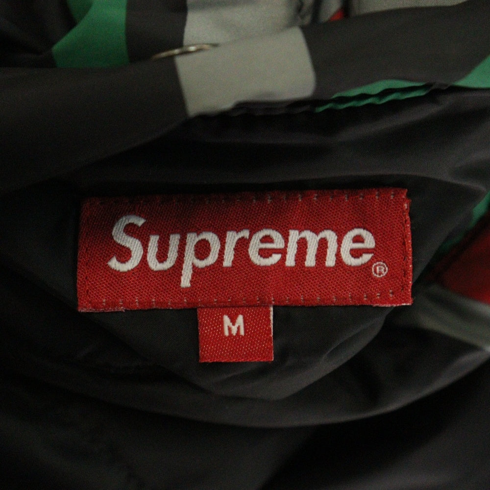 SUPREME(シュプリーム) 18AW NY Reversible Puffy Jacket フォトプリントリバーシブルジャケット ブラック