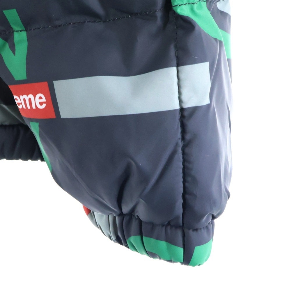 SUPREME(シュプリーム) 18AW NY Reversible Puffy Jacket フォトプリントリバーシブルジャケット ブラック
