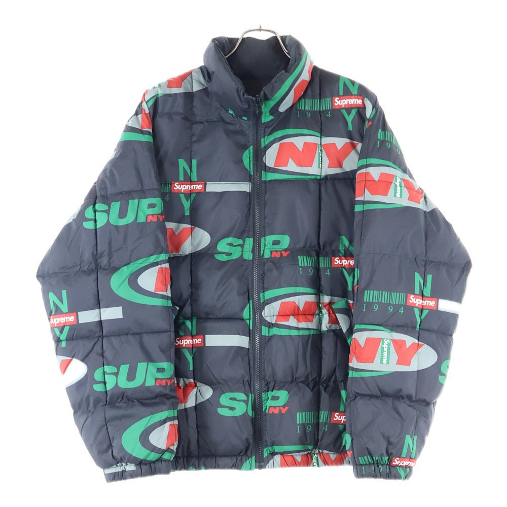 SUPREME(シュプリーム) 18AW NY Reversible Puffy Jacket リバーシブルジャケット ブラック