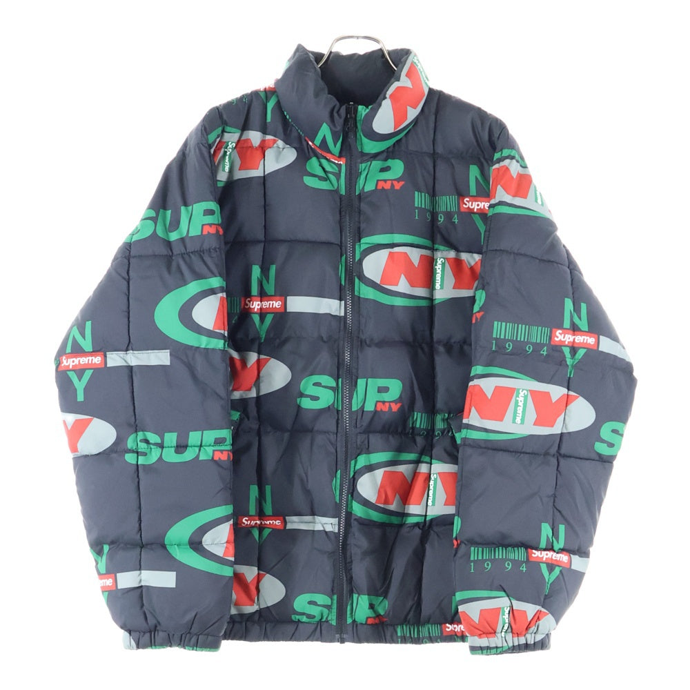 SUPREME(シュプリーム) 18AW NY Reversible Puffy Jacket リバーシブルジャケット ブラック