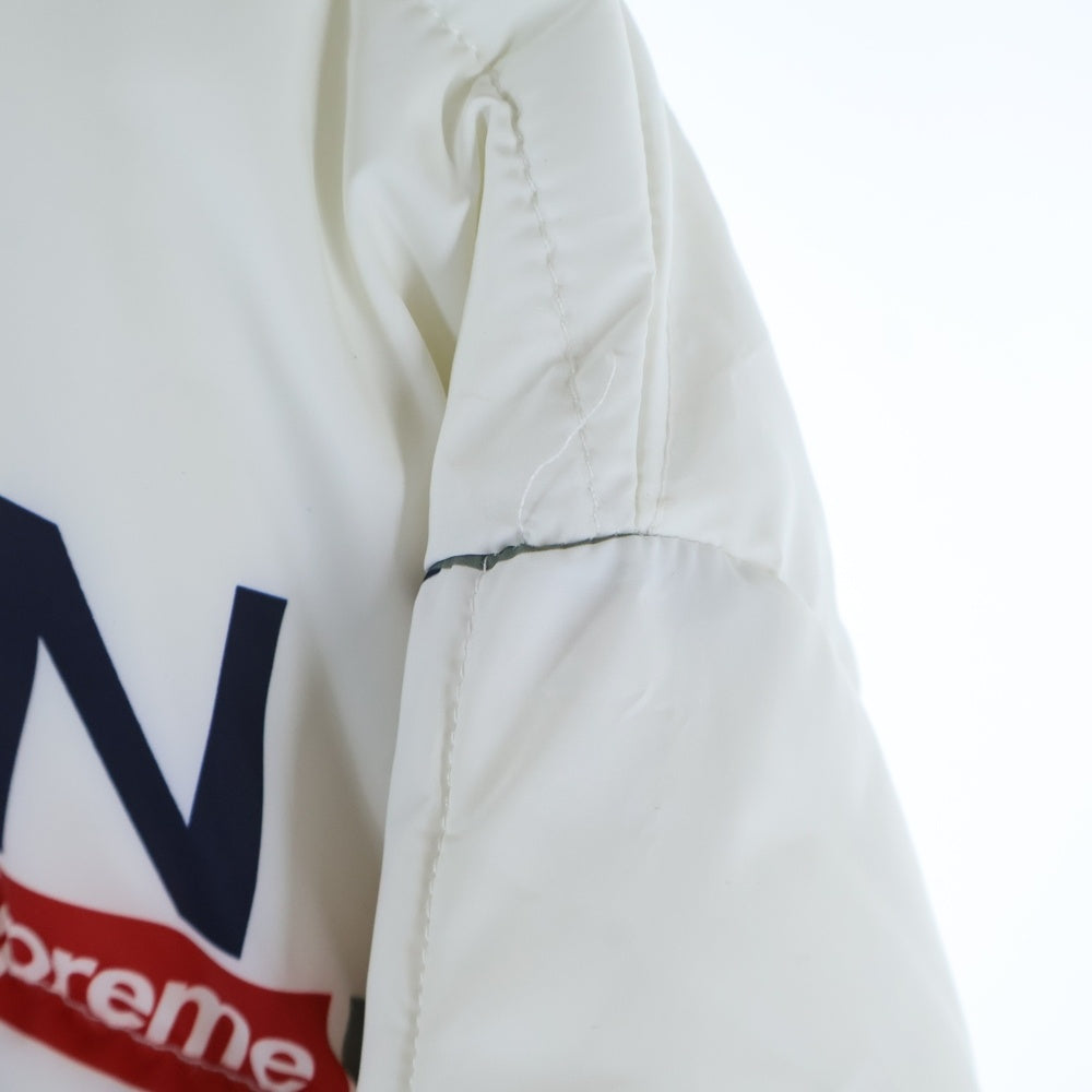 SUPREME(シュプリーム) 18AW NY Reversible Puffy Jacket フォトプリントリバーシブルジャケット ホワイト