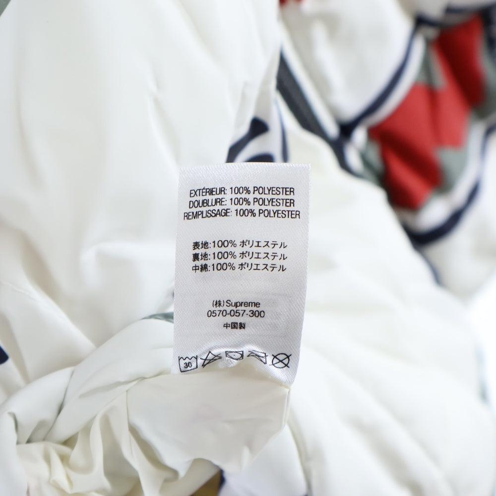 SUPREME(シュプリーム) 18AW NY Reversible Puffy Jacket フォトプリントリバーシブルジャケット ホワイト